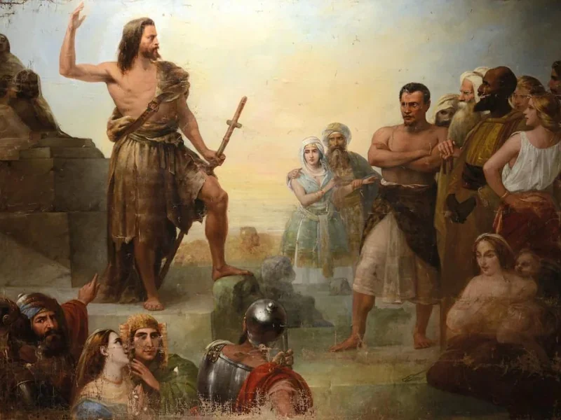 1812- Giacomo Trecourt - La predica di San Giovanni Battista